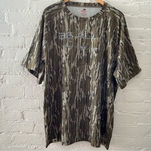 Mossy Oak Hydro-Plex Short Sleeve Camo Shirt “Be All In” with Signature Mens XL